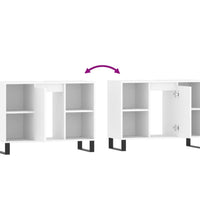 Badschrank Weiß 80x33x60 cm Holzwerkstoff