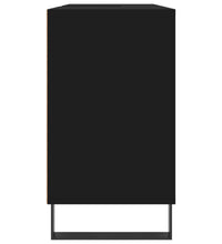 Badschrank Schwarz 80x33x60 cm Holzwerkstoff