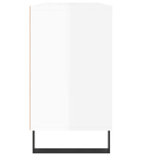 Badschrank Hochglanz-Weiß 80x33x60 cm Holzwerkstoff
