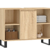 Badschrank Sonoma-Eiche 80x33x60 cm Holzwerkstoff