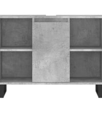 Badschrank Betongrau 80x33x60 cm Holzwerkstoff