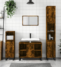 Badschrank Räuchereiche 80x33x60 cm Holzwerkstoff