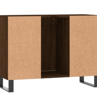 Badschrank Braun Eichen-Optik 80x33x60 cm Holzwerkstoff