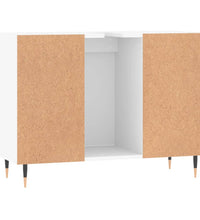 Badschrank Weiß 80x33x60 cm Holzwerkstoff