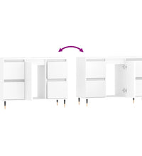 Badschrank Weiß 80x33x60 cm Holzwerkstoff