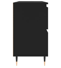Badschrank Schwarz 80x33x60 cm Holzwerkstoff