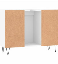 Badschrank Weiß 80x33x60 cm Holzwerkstoff