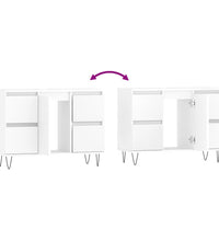 Badschrank Weiß 80x33x60 cm Holzwerkstoff