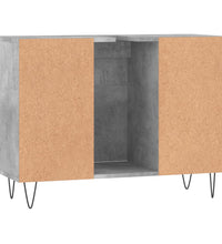 Badschrank Betongrau 80x33x60 cm Holzwerkstoff