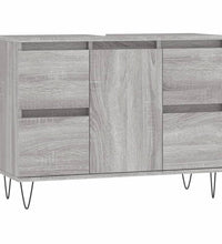 Badschrank Grau Sonoma 80x33x60 cm Holzwerkstoff
