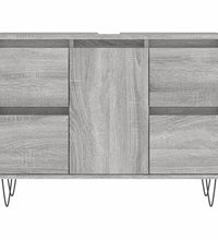 Badschrank Grau Sonoma 80x33x60 cm Holzwerkstoff