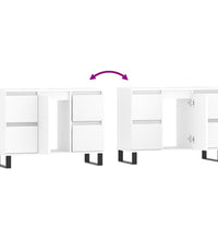 Badschrank Weiß 80x33x60 cm Holzwerkstoff