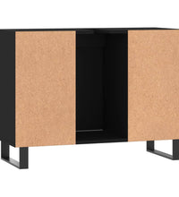 Badschrank Schwarz 80x33x60 cm Holzwerkstoff