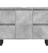 Badschrank Betongrau 80x33x60 cm Holzwerkstoff