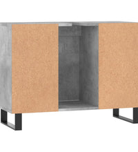 Badschrank Betongrau 80x33x60 cm Holzwerkstoff