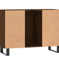 Badschrank Braun Eichen-Optik 80x33x60 cm Holzwerkstoff