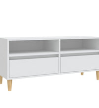 TV-Schrank Weiß 100x34,5x44,5 cm Holzwerkstoff