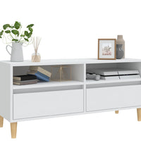 TV-Schrank Weiß 100x34,5x44,5 cm Holzwerkstoff