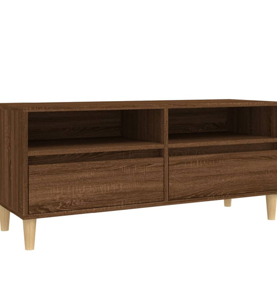 TV-Schrank Braun Eichen-Optik 100x34,5x44,5 cm Holzwerkstoff