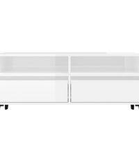 TV-Schrank Hochglanz-Weiß 100x34,5x44,5 cm Holzwerkstoff