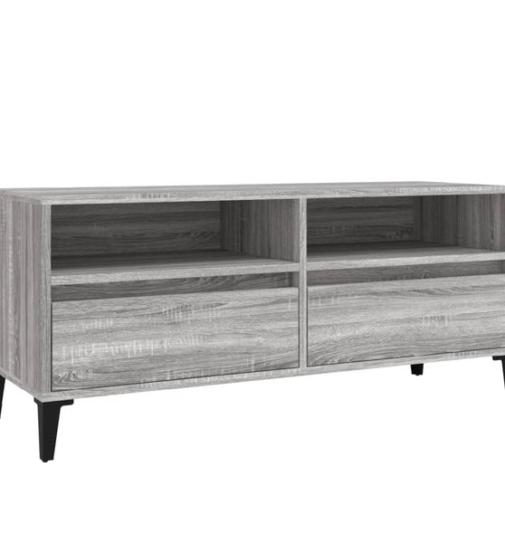 TV-Schrank Grau Sonoma 100x34,5x44,5 cm Holzwerkstoff