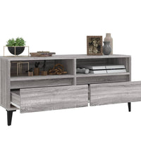 TV-Schrank Grau Sonoma 100x34,5x44,5 cm Holzwerkstoff