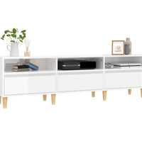 TV-Schrank Hochglanz-Weiß 150x30x44,5 cm Holzwerkstoff