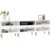 TV-Schrank Hochglanz-Weiß 150x30x44,5 cm Holzwerkstoff