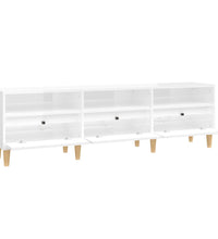 TV-Schrank Hochglanz-Weiß 150x30x44,5 cm Holzwerkstoff