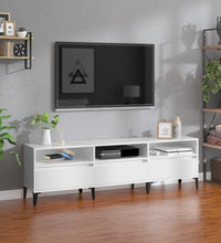 TV-Schrank Hochglanz-Weiß 150x30x44,5 cm Holzwerkstoff