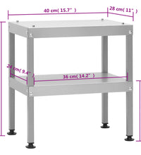 Tisch für Räucherofen 40x28x44,5 cm Verzinkter Stahl