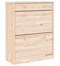 Schuhschrank ALTA 77x35x96 cm Massivholz Kiefer