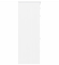 Schuhschrank ALTA Weiß 77x35x96 cm Massivholz Kiefer