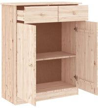 Schuhschrank ALTA 77x35x96 cm Massivholz Kiefer