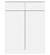 Schuhschrank ALTA Weiß 77x35x96 cm Massivholz Kiefer
