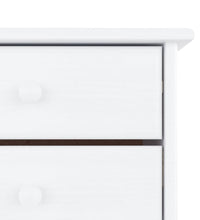 Schuhschrank ALTA Weiß 77x35x96 cm Massivholz Kiefer