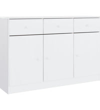 Sideboard ALTA Weiß 112x35x73 cm Massivholz Kiefer