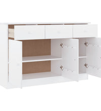 Sideboard ALTA Weiß 112x35x73 cm Massivholz Kiefer