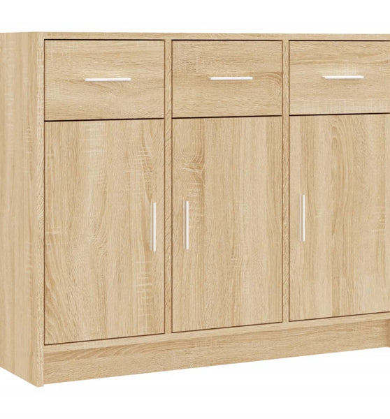 Sideboard Sonoma-Eiche 91x28x75 cm Holzwerkstoff