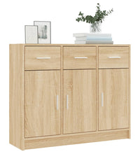 Sideboard Sonoma-Eiche 91x28x75 cm Holzwerkstoff