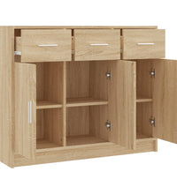 Sideboard Sonoma-Eiche 91x28x75 cm Holzwerkstoff