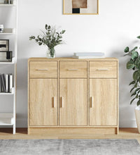 Sideboard Sonoma-Eiche 91x28x75 cm Holzwerkstoff