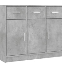 Sideboard Betongrau 91x28x75 cm Holzwerkstoff