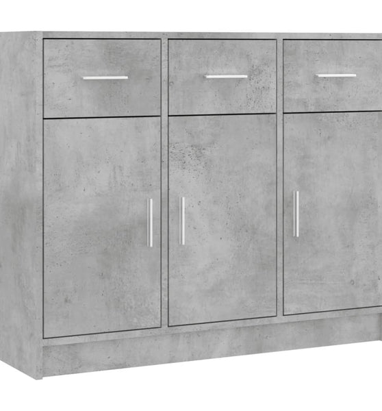 Sideboard Betongrau 91x28x75 cm Holzwerkstoff