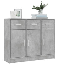 Sideboard Betongrau 91x28x75 cm Holzwerkstoff