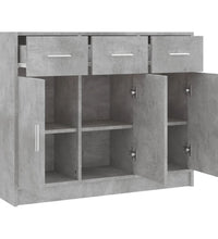 Sideboard Betongrau 91x28x75 cm Holzwerkstoff