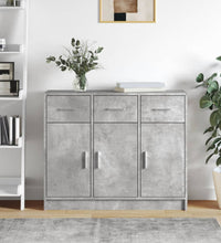Sideboard Betongrau 91x28x75 cm Holzwerkstoff