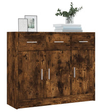 Sideboard Räuchereiche 91x28x75 cm Holzwerkstoff