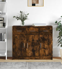 Sideboard Räuchereiche 91x28x75 cm Holzwerkstoff