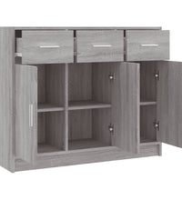 Sideboard Grau Sonoma 91x28x75 cm Holzwerkstoff